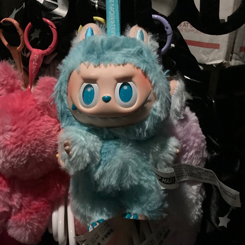 Kids Plush Blue Monster Hair Accessory Clip - Brand Unknown
